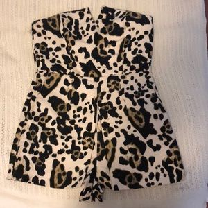 Topshop cheetah romper